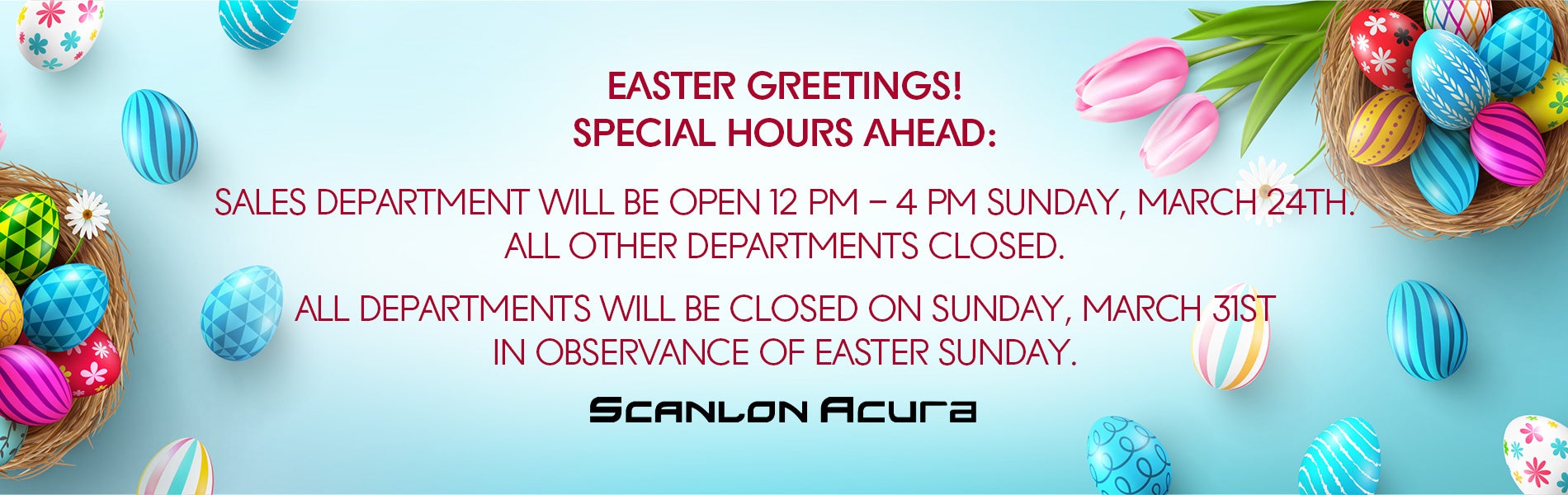 EASTER HOURS